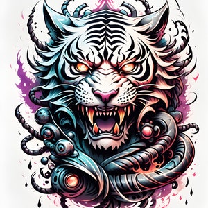 8 Tijger Tattoo Art-ontwerpen door RJ Derby