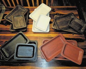 Rustic Primitive wood dough bowls