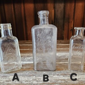 Vintage glass bottles