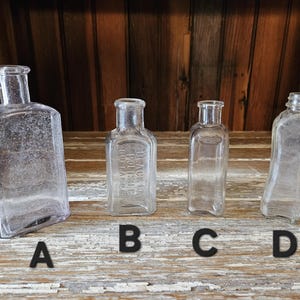 Vintage glass bottles