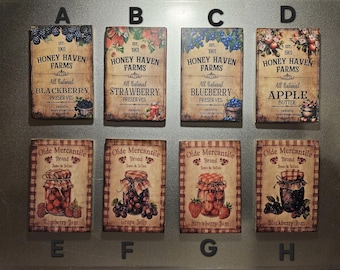 Pantry Label Magnets Jams/Jellies