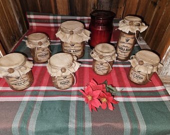 Primitive spice jars