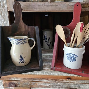 Primitive wood cubby boxes