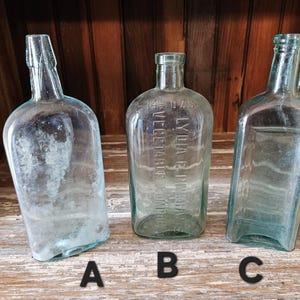 Vintage glass bottles