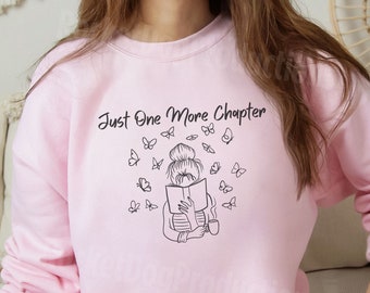 Schmetterling Buch Liebhaber Sweatshirt, ideales Geschenk für Leser, Introvertierte, Mutter, stilvolles minimalistisches Design, Lesebegeisterte, Muttertag