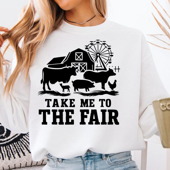 Country Fair Sweatshirt: Farm Animal Crewneck, Cozy Barn Apparel