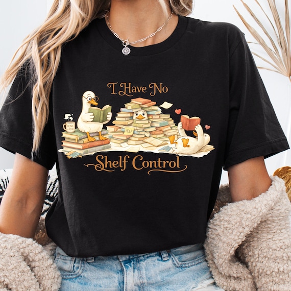 Book Lover Shirt, Funny Tee for Goose Enthusiast Reading Gift