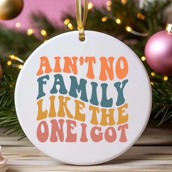 Vintage Christmas Family Ornament, Funny Christmas Gift Christmas Family gift, Merry Christmas gift Funny Christmas Saying, Christmas Decor
