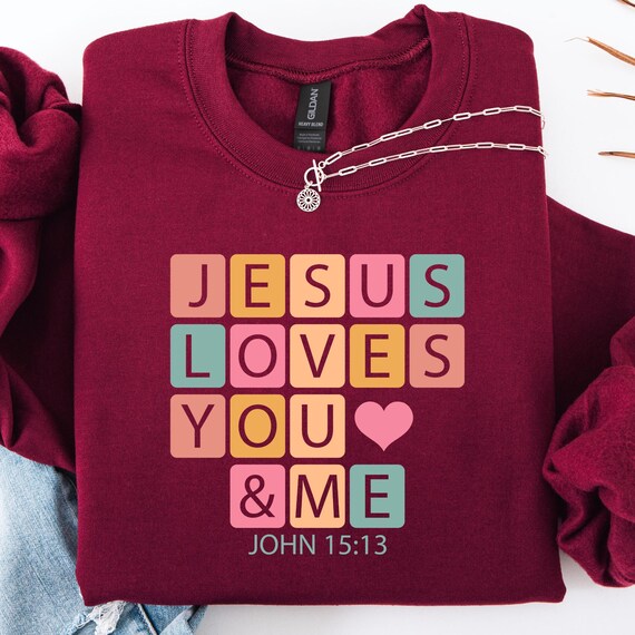 Christian Sweatshirt: Blessed Religious Faith Apparel
