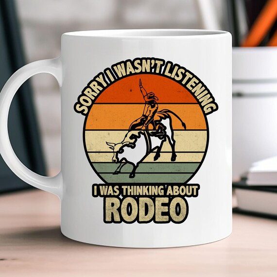 Rodeo Cowboy Ceramic Mug, Christmas Gift for Coffee Lovers, Funny Grandfather Tea Cup, Holiday Gift Idea, Office Mug, 11oz,
