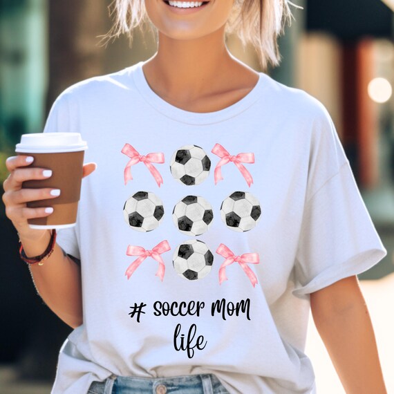 Soccer Mom T-Shirt | Sports Mom Shirt Gift for Her | Soccer Mama Tee for Soccer Season | Cute Soccer Team Shirts