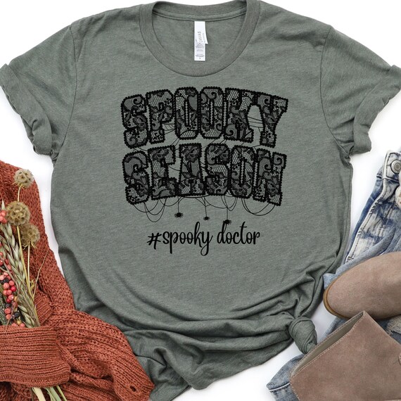 Spooky Doctor Shirt for Halloween Lovers, Spooky Season Tee, Gift for Doctors, Halloween T-Shirt, Spooky Doctor Tee, Funny Doctor Shirt