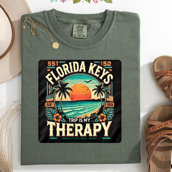 Florida Keys Trip Lover Unisex T-shirt, Group Vacation Tee or Family Gift Shirt,  Tropical Holiday Apparel Florida Keys Souvenir Top