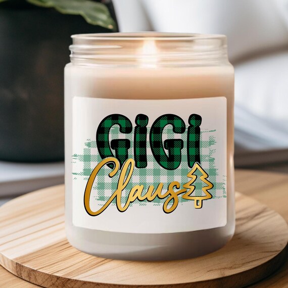Gigi Claus Gift Candle, Christmas Candle, Holiday Candle, Festive Candle, Gigi Xmas Candle, Home Decor, Aromatherapy,Scented Candle
