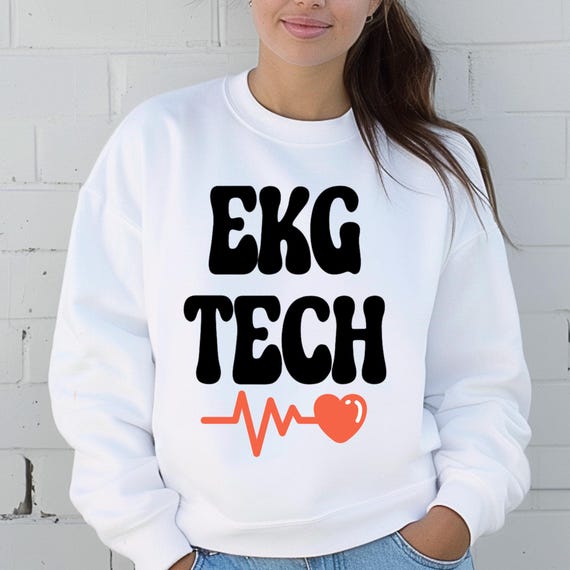 EKG Tech Heartbeat Sweatshirt, EKG Tech Gift, Medical Heart Rate shirt, Healthcare Worker sweater, Doctor Nurse Apparel