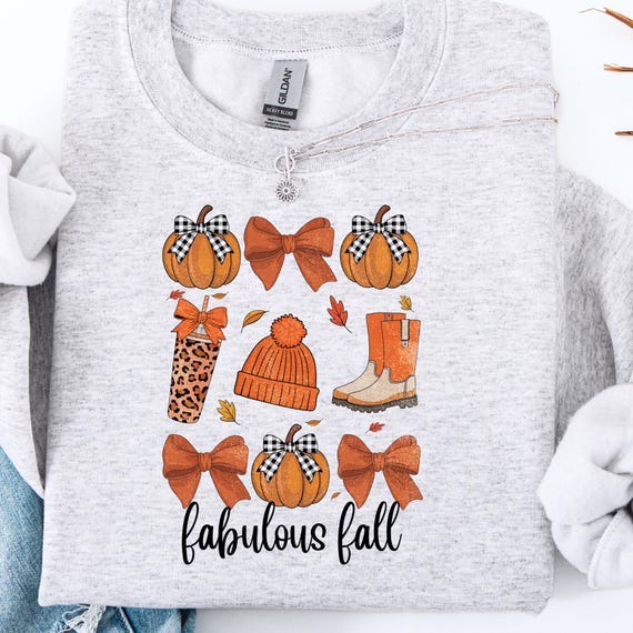 Fabulous Fall Shirt, Autumn Shirt for Pumpkin Lovers, Cozy Fall Gift, Cute Autumn Shirt, Fall Season Shirt, Pumpkin Lover  Shirt Gift
