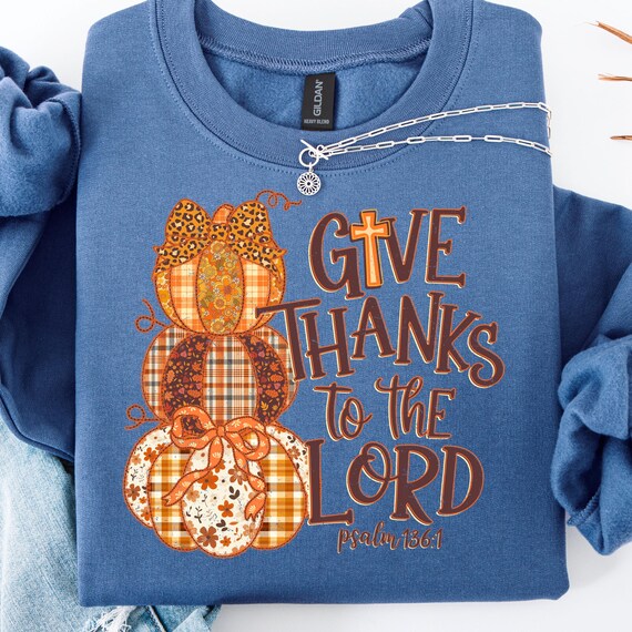 Christian Thanksgiving T-Shirt: Religious Fall Blessings, Faith-Based Tee