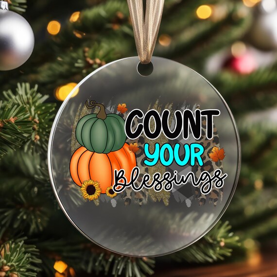 Thanksgiving Gift  Acrylic Ornaments,  Thanksgiving Decor Ornament Gifts,  Christmas Gift Christmas Ornament,Xmas Tree Hanging Gift For Her