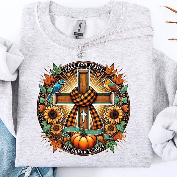 Fall for Jesus Shirt: Christian Tee for Believers, Religious Gift
