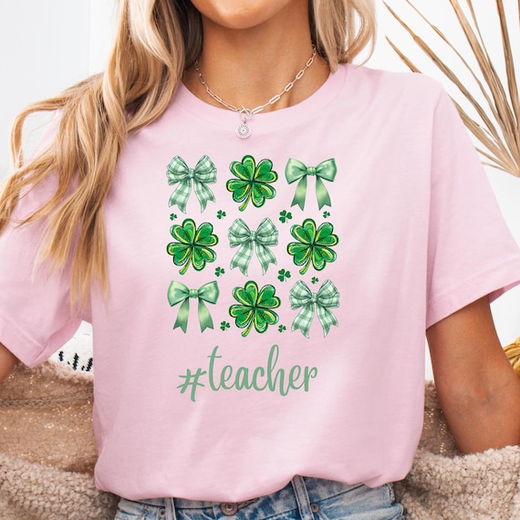 Lucky Teacher shamrock T-Shirt | St. Patrick's Day Teacher gift