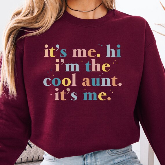 Aunt Sweatshirt, Funny Cool Aunt Gift, Birthday Christmas Present Crewneck Jumper