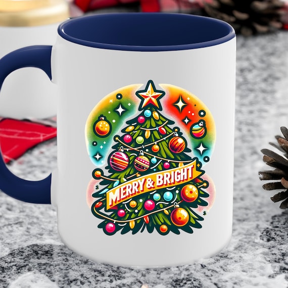 Xmas Vibes Coffee Mug Coffee Lover Gift Mug,   Xmas Coffee Mug Gift Merry Christmas Mug,   Holiday Coffee Mug Christmas Tree Mug for her