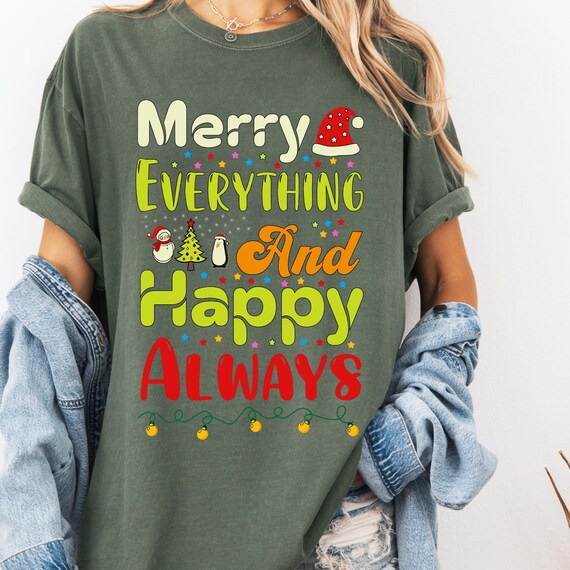 Funny Christmas Saying Unisex Garment-Dyed T-shirt, Comfort Color Tee for Friend or Relative, Co-worker Gift, Holiday Apparel, Xmas Graphic