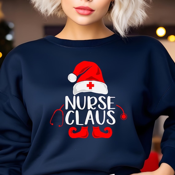 Nurse Claus Xmas Shirt Nurse Christmas Gift, Nurse Christmas Gift Nurse Shirt, Nurse Claus Shirt Merry Christmas shirt ,Retro Nurse Shirt