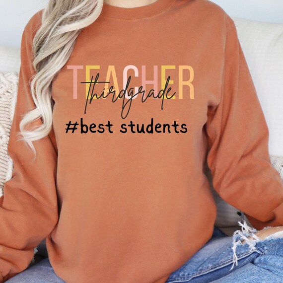 Teacher Appreciation Long Sleeve T-Shirt, Third Grade Teacher Gift Shirt, Long sleeve Tee, Educator Present, School Staff Apparel