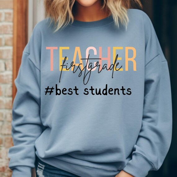 Teacher Gift First Grade  Long Sleeve T-Shirt, Educator Appreciation Top, School Staff Shirt, Custom Classroom Tee, Teacher