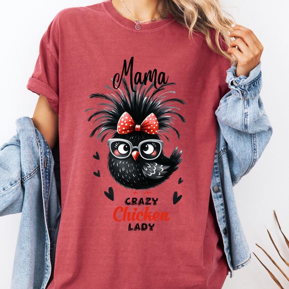 Crazy Mama Chicken Tee ,Chicken Crazy Mama Tee, Crazy Chicken Lover Tee, Chicken Lover Gift, Funny Chicken Tee, Chicken Mom Tee,Gift For Her