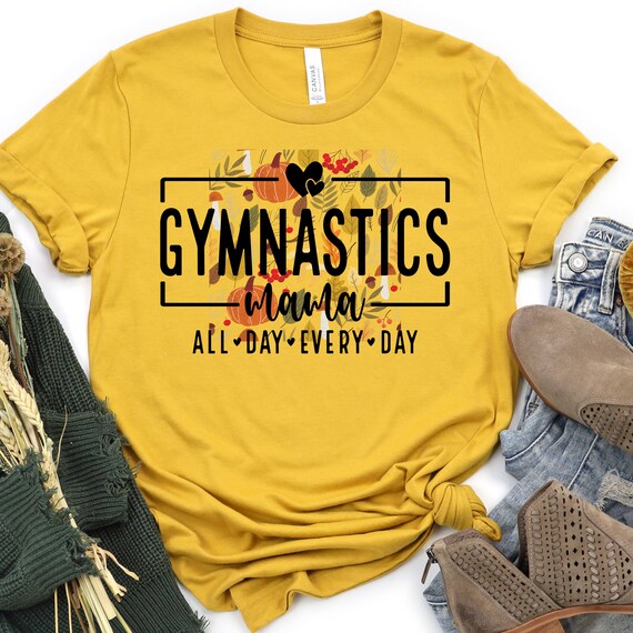 Fall Gymnastics Mama Shirt, Sports Mom Tee for Gym Lovers, Gymnastics Gift, Gym Mom T-Shirt, Gymnastics Mama Tee for Women, Shirt Gift