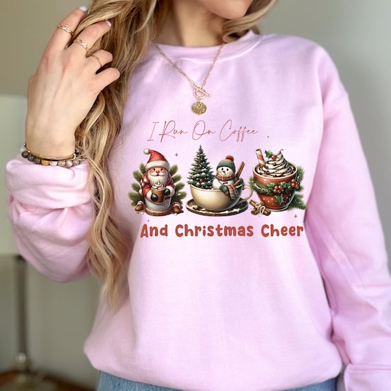 Christmas Sweatshirt, Christmas Gift, Coffee Lover Gift, Christmas Sweater, Holiday Sweatshirt, Coffee Sweatshirt, Coffee Lover Shirt