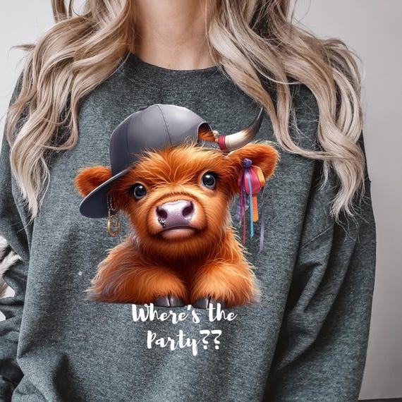 Cow Sweater Heifer Sweatshirt, Highland Cow Shirt Funny Cow Shirt, Heifer Cow Shirt, Love Cow Sweatshirt, Cow Lover gift for her