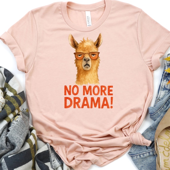 Llama Humor T-Shirt: Funny Animal Lover Tee