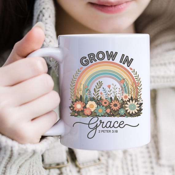 Religious Coffee Mug, Christian Gift Mug, Ceramic Cup, Religious Drinkware, Christian Gift Ideas, Inspirational Coffee Cup