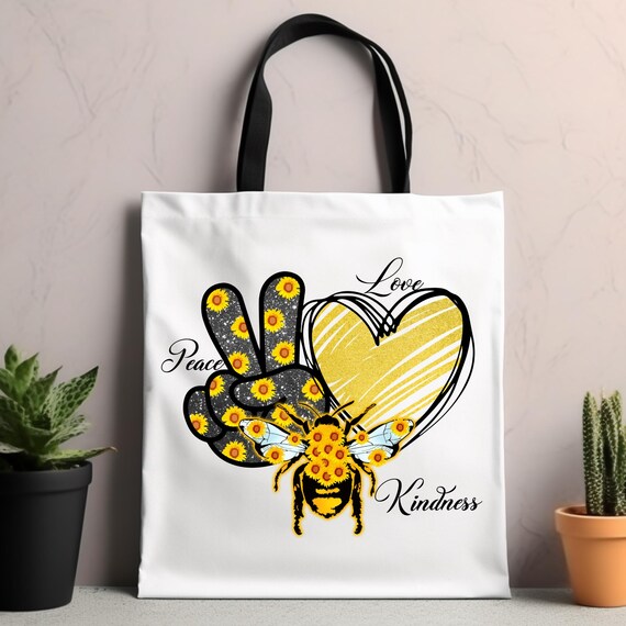 Bee Lover Tote Bag Bee Kind Tote Bag, Bee Lover Gift Bag Bumble Bee Gifts,Bumble Bee Tote Bag Honey Bee Tote Bag,  Cute Bee Tote Bag for mom