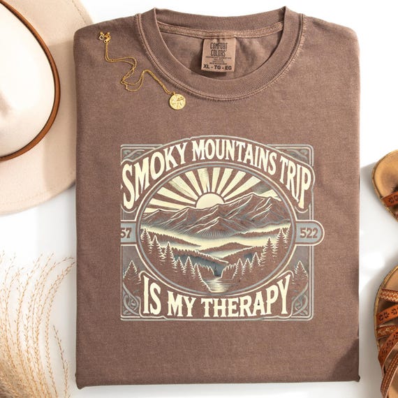 Smoky Mountain Lover Unisex T-shirt, Smoky Mountain Group Gift Tee, Comfort Color Shirt for family vacation