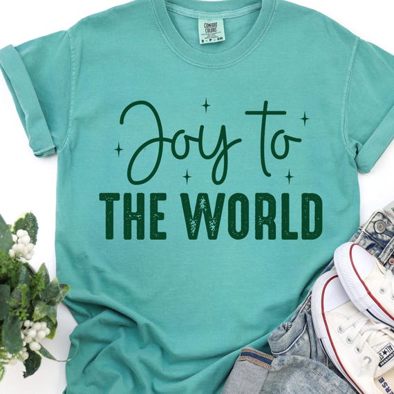 Joy to the World Shirt, Festive Tee for Christmas Cheer, Holiday Spirit Gift