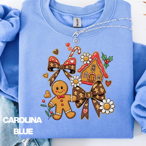 Coquette Gingerbread Man sweatshirt: Gingerbread Holiday gift shirt