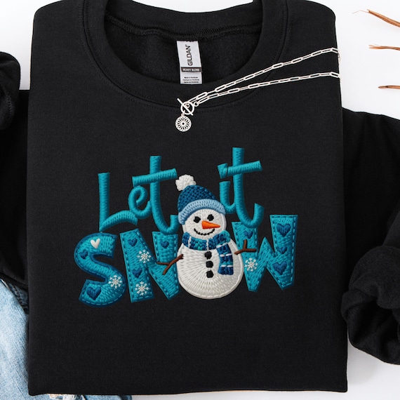 Let It Snow Shirt, Winter shirt for Snowman Lovers, Holiday Shirt Christmas Gift