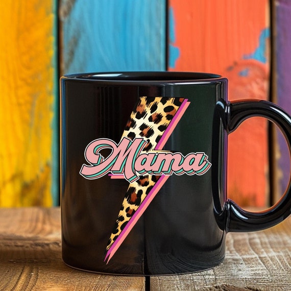 Mama Leopard Print Coffee Mug - Mom Life Gift
