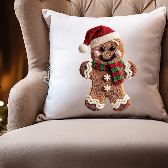 Gingerbread Man Holiday Pillowcase – Festive Christmas Home Decor