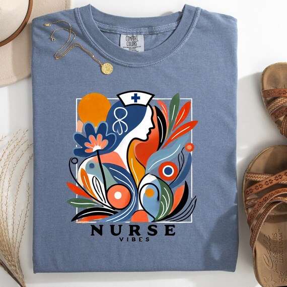 Matisse Nurse Vibes T-Shirt Nurse Appreciation Week Gift, Retro Gift for Nurse Tee, Comfort Color Nurse Tee