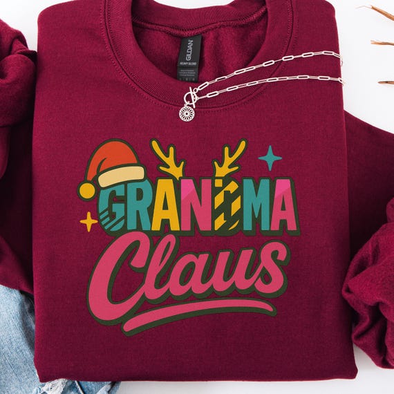 Grandma Claus Shirt, Holiday Christmas Gift