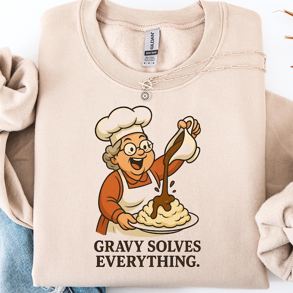 Funny Gravy Lover Thanksgiving Sweatshirt: Cozy Holiday Jumper