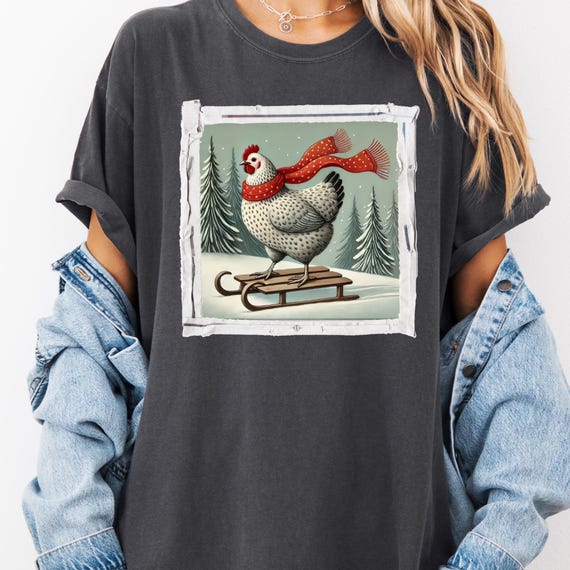 Chicken Christmas, Christmas Shirt, Chicken Lover Gift, Chicken Funny Shirt, Merry Chickmas, Gift For Her, Christmas Tshirt,