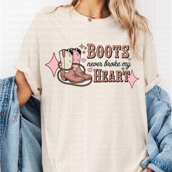 Cowgirl Boots Shirt, Western Tee for Country Music Lovers, Boot Enthusiast Gift, Cowboy T-Shirt