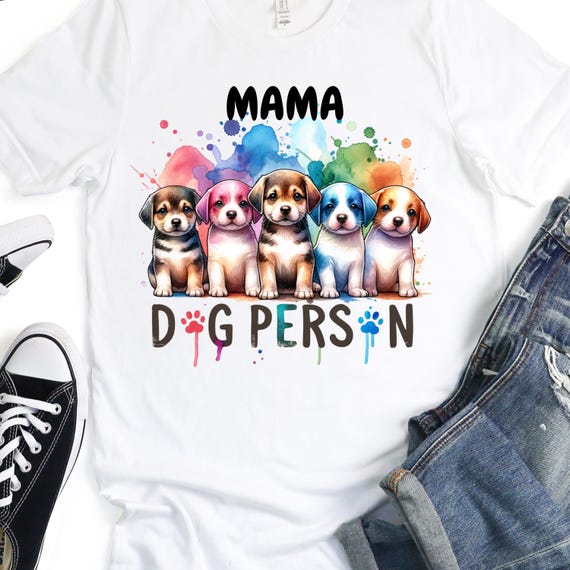 Mama Drip Paint Dog Lover Tee,  T-Shirt Gift for Mama Puppy Mom Shirt, Dog Mama Gift Pet Lover Top