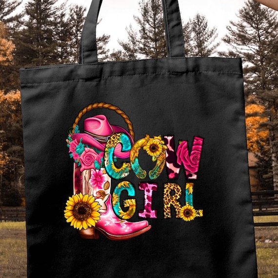 Cowgirl Tote Bag Western Tote Bag Gift For Mom Mom Birthday Gift,New Mom Gift Cowgirl Mom Gift Mom Stuff Tote Bag Tote Bag For Mom Cowgirl